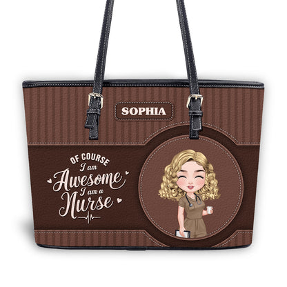 personalized custom nurse tote bag