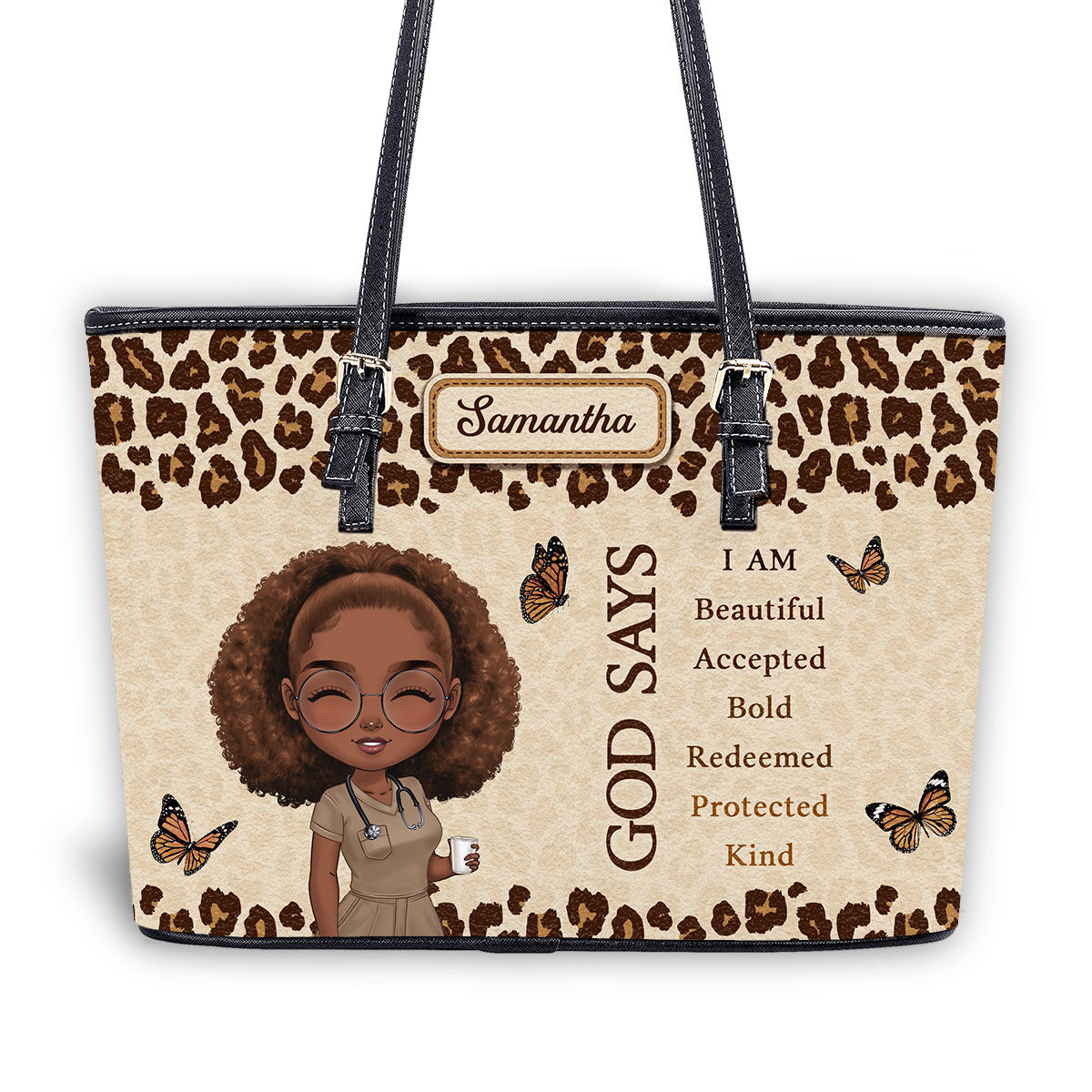 personalized custom nurse tote bag