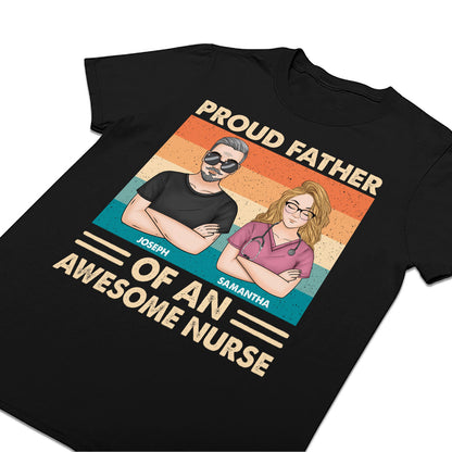 Proud Father - Personalized Custom T-shirt