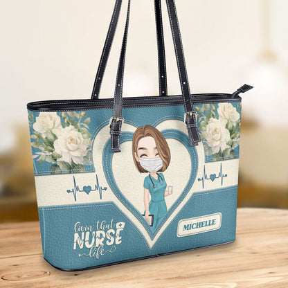 personalized custom nurse tote bag