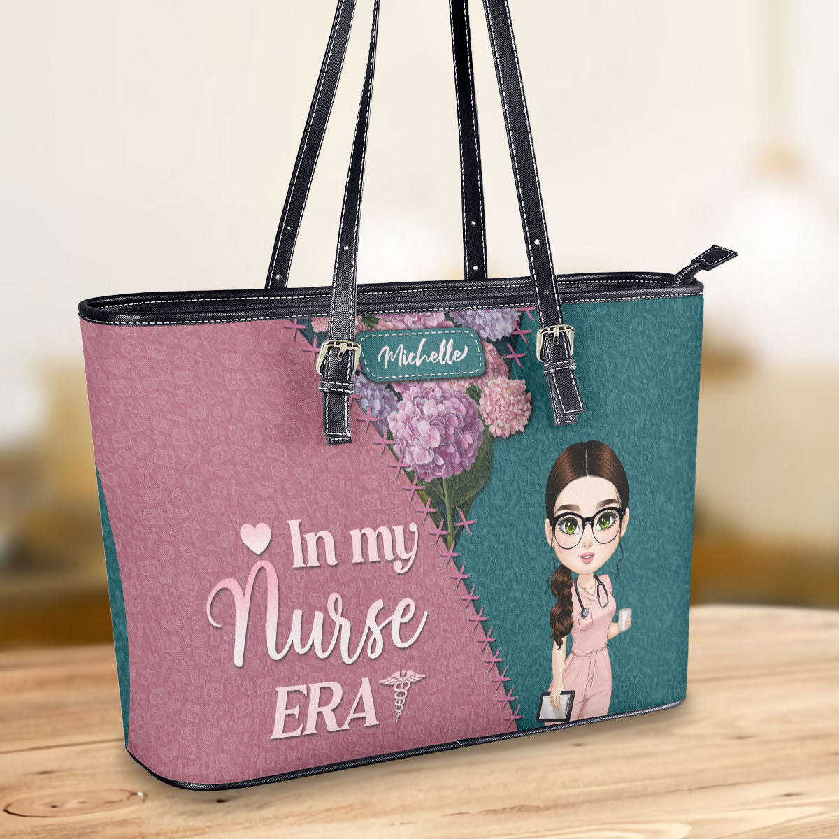 personalized custom nurse tote bag