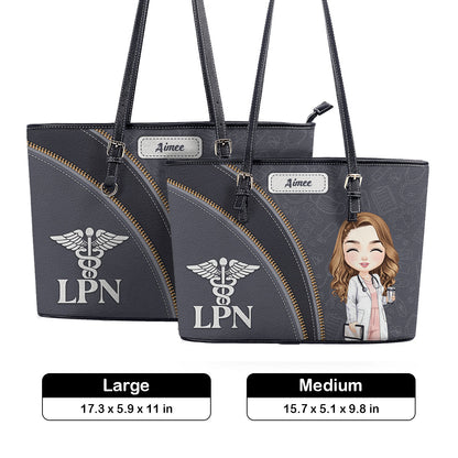 personalized custom nurse tote bag