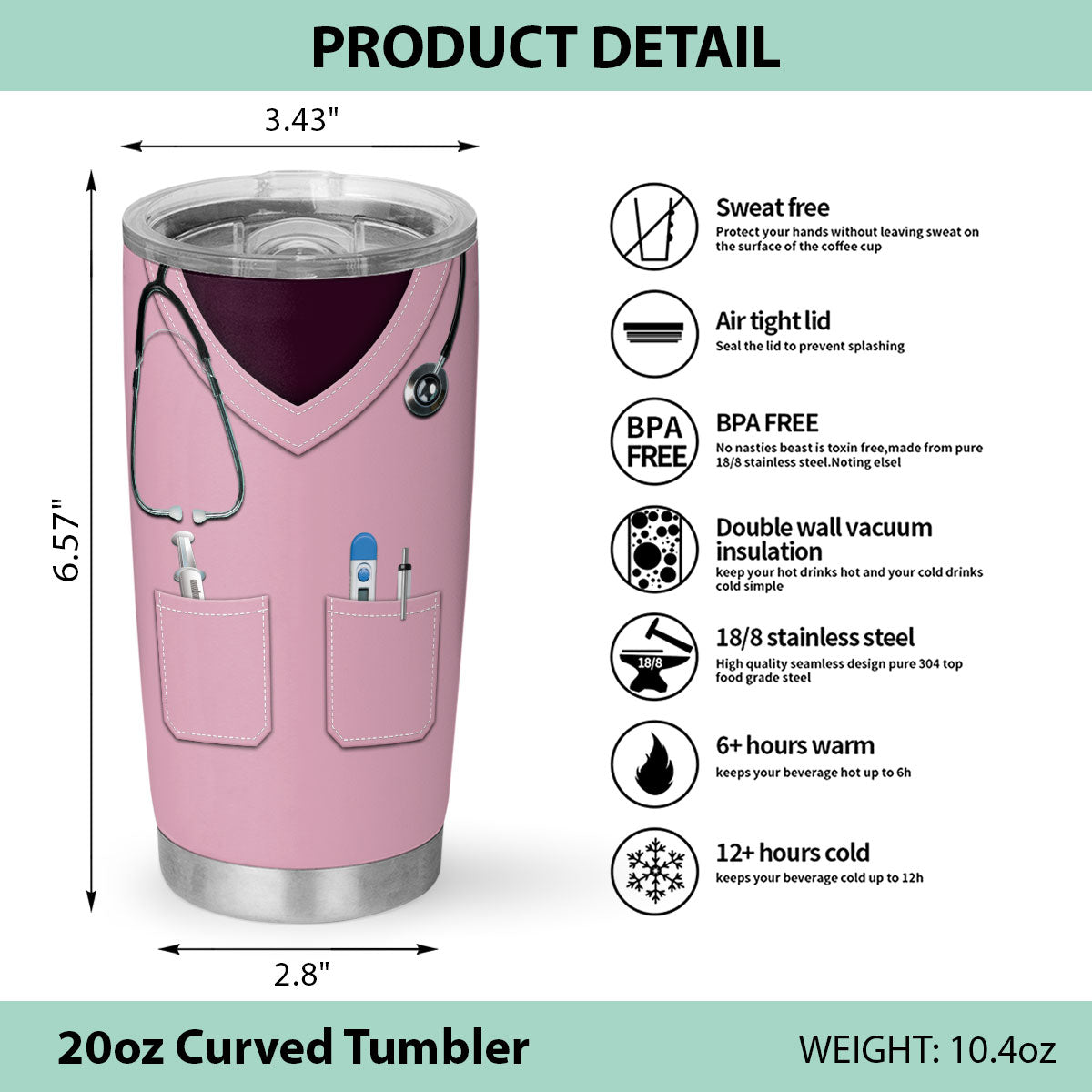 Nursing Facts - Personalized Custom Tumbler