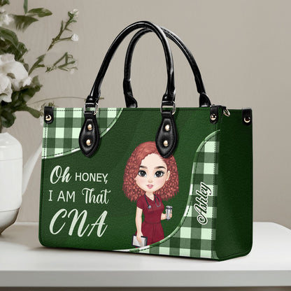 That Nurse I Become - Personalized Custom Leather Handbag