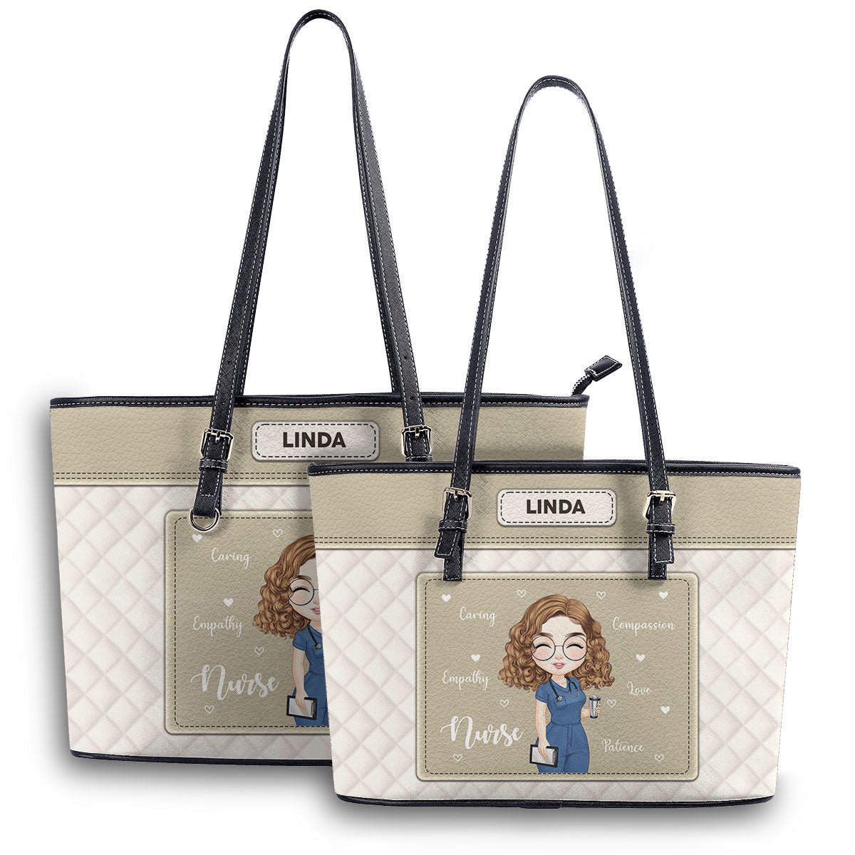 personalized custom nurse tote bag