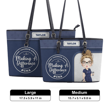 personalized custom nurse tote bag