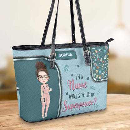 personalized custom nurse tote bag