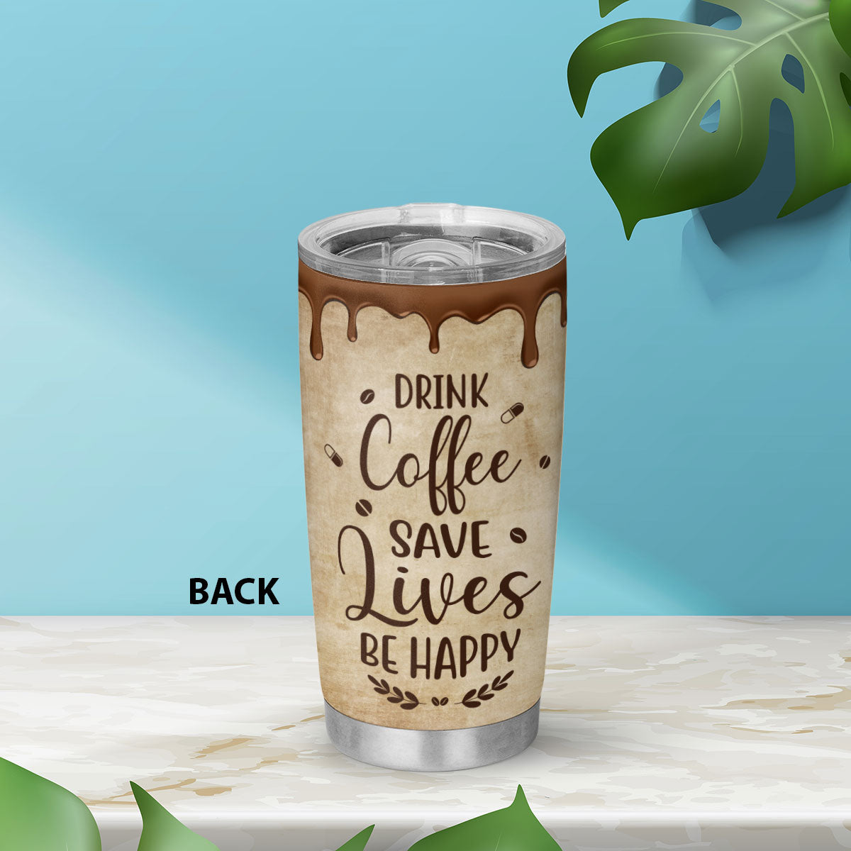 Drink Coffee & Save Lives - Personalized Custom Tumbler