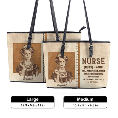 personalized custom nurse tote bag