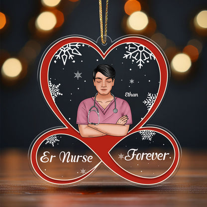 Forever A Nurse - Personalized Nurse Acrylic Ornament