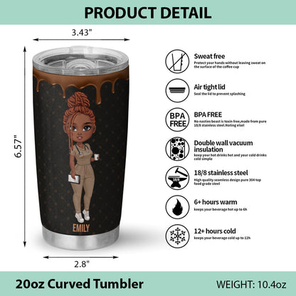 First I Drink - Personalized Custom Tumbler