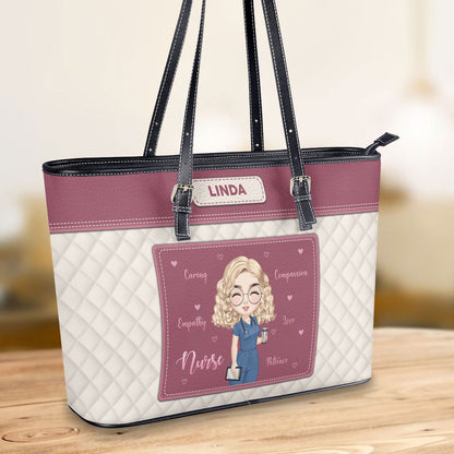 personalized custom nurse tote bag