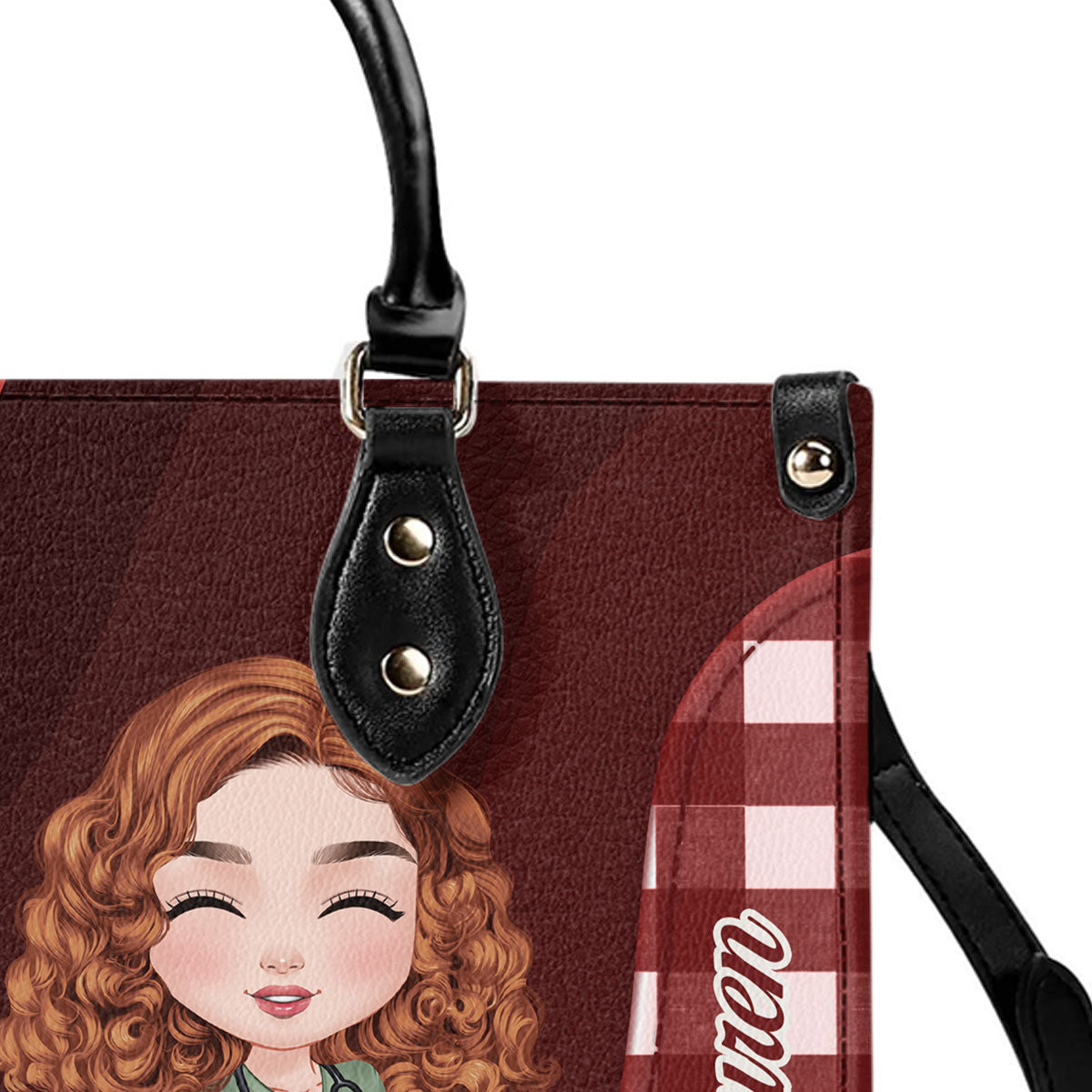 That Nurse I Become - Personalized Custom Leather Handbag