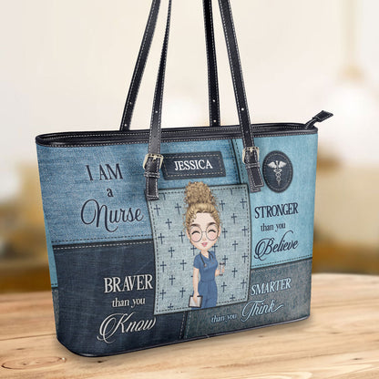 personalized custom nurse tote bag