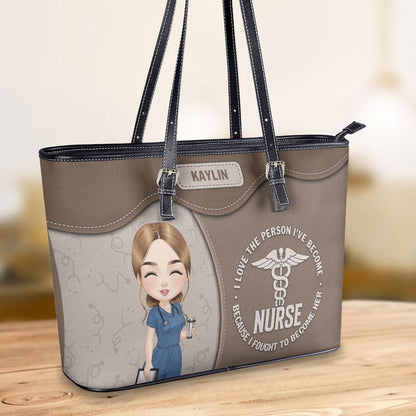 personalized custom nurse tote bag