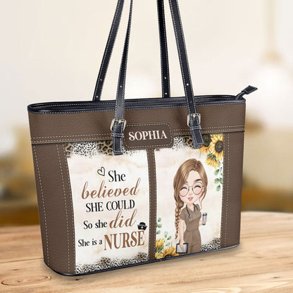 personalized custom nurse tote bag