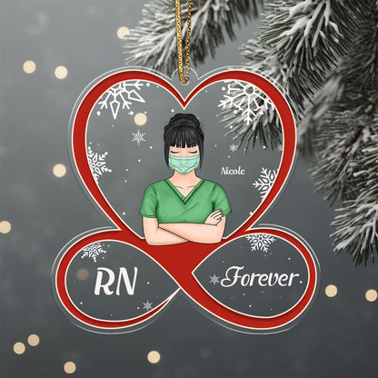 Forever A Nurse - Personalized Nurse Acrylic Ornament