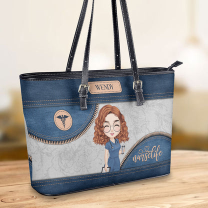 personalized custom nurse tote bag