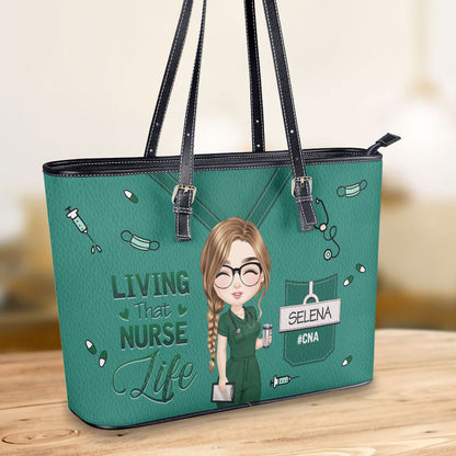 personalized custom nurse tote bag