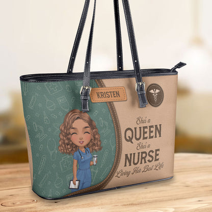 personalized custom nurse tote bag