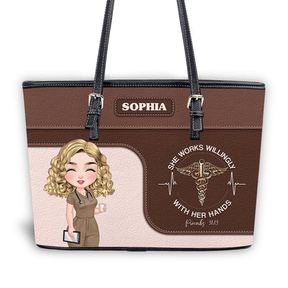 personalized custom nurse tote bag