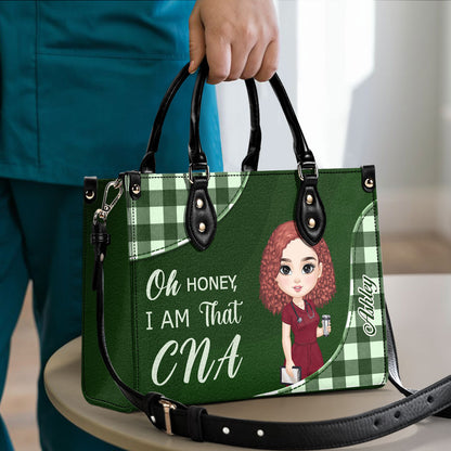 That Nurse I Become - Personalized Custom Leather Handbag