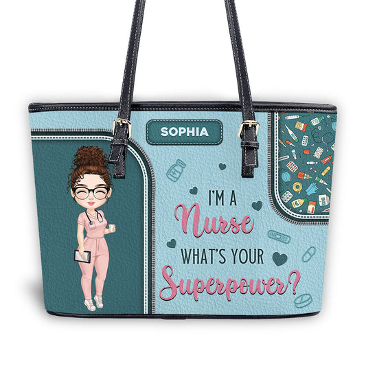 personalized custom nurse tote bag