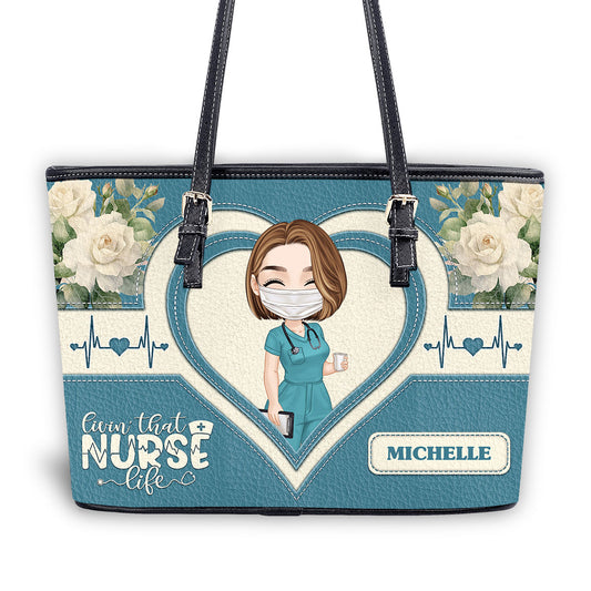 personalized custom nurse tote bag