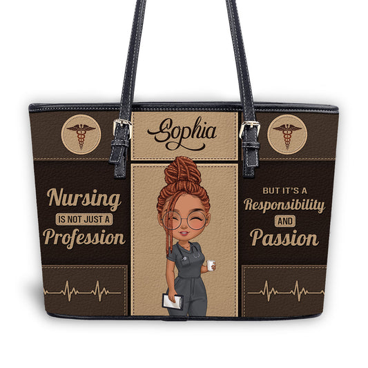 personalized custom nurse tote bag for work