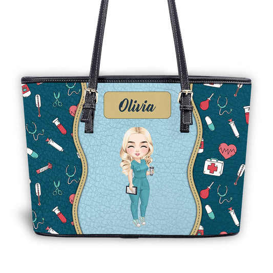 personalized custom nurse tote bag for work