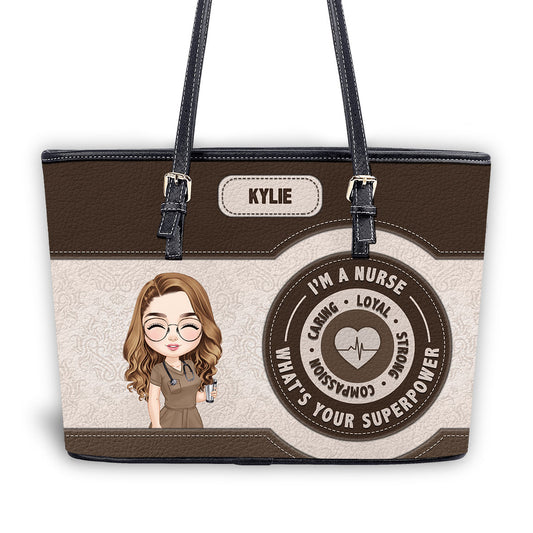 personalized custom nurse tote bag