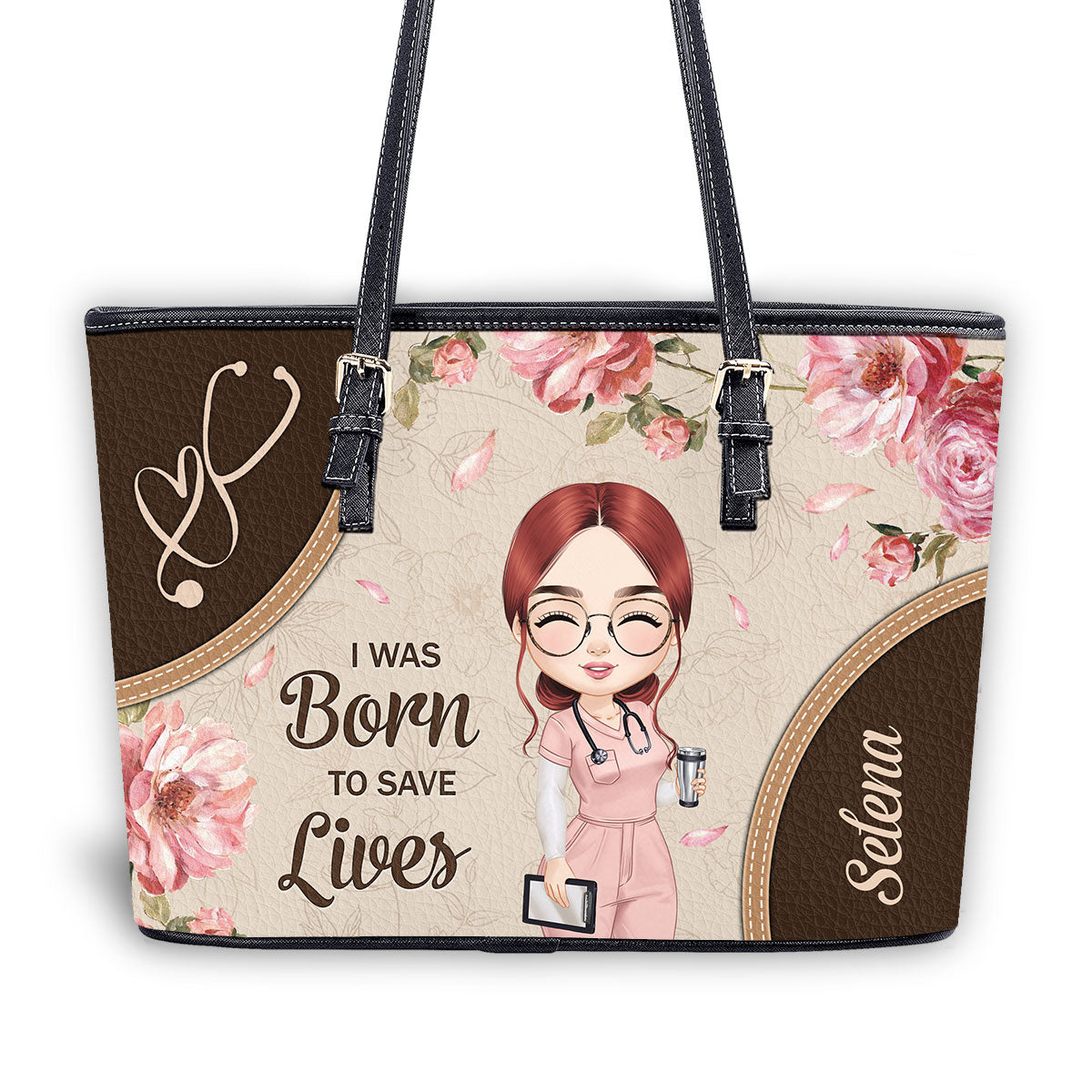 personalized custom nurse tote bag