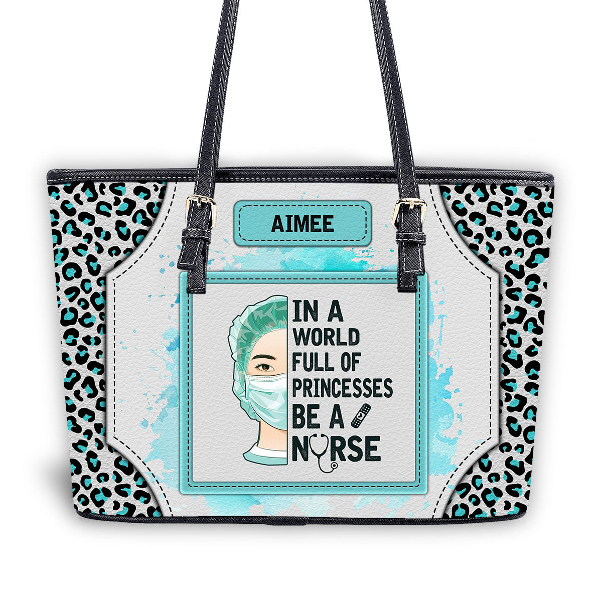 personalized custom nurse tote bag