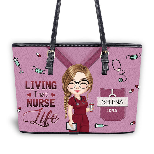 personalized custom nurse tote bag