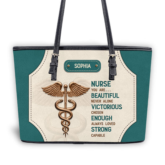 personalized custom nurse tote bag