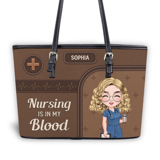 personalized custom nurse tote bag