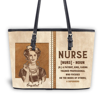 personalized custom nurse tote bag