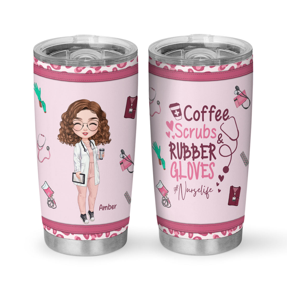 Coffee & Gloves - Personalized Custom Tumbler