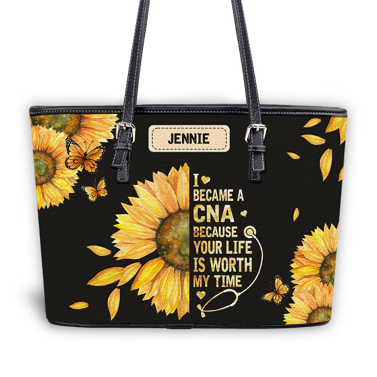 personalized custom nurse tote bag for work