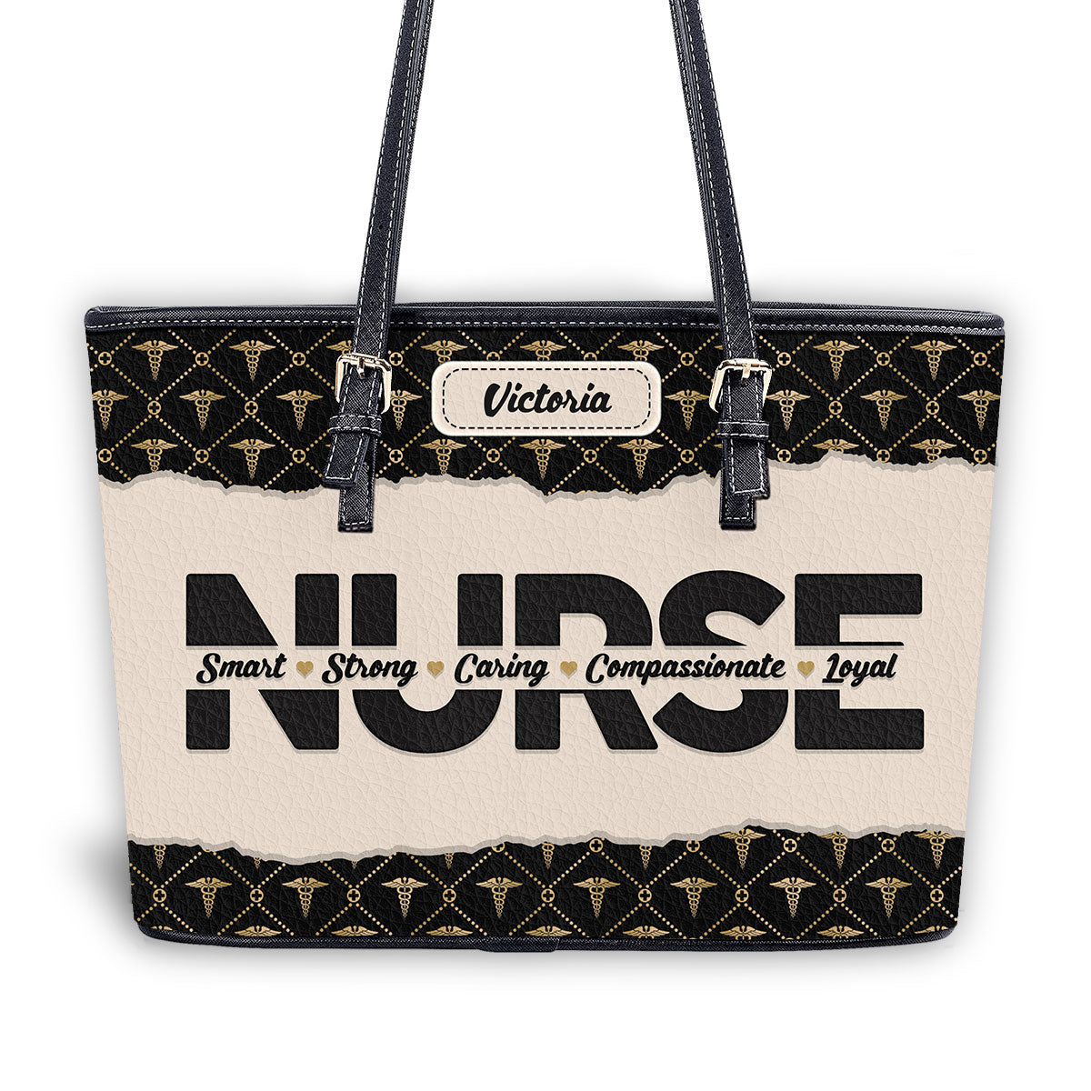 personalized custom nurse tote bag