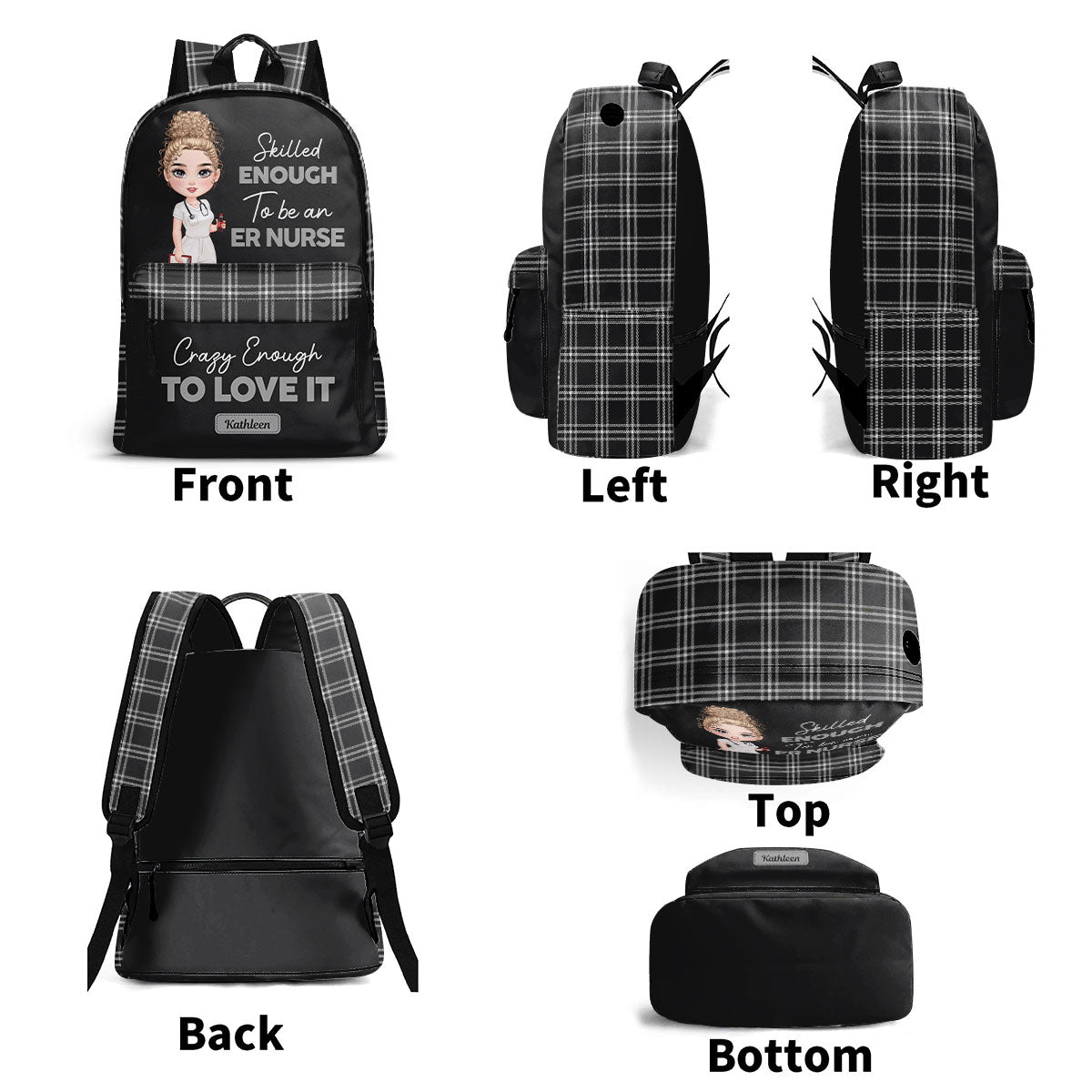 Skilled Nurses - Personalized Backpack
