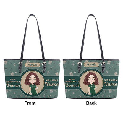 personalized custom nurse tote bag