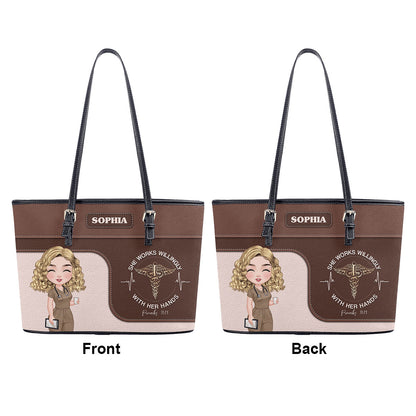 personalized custom nurse tote bag