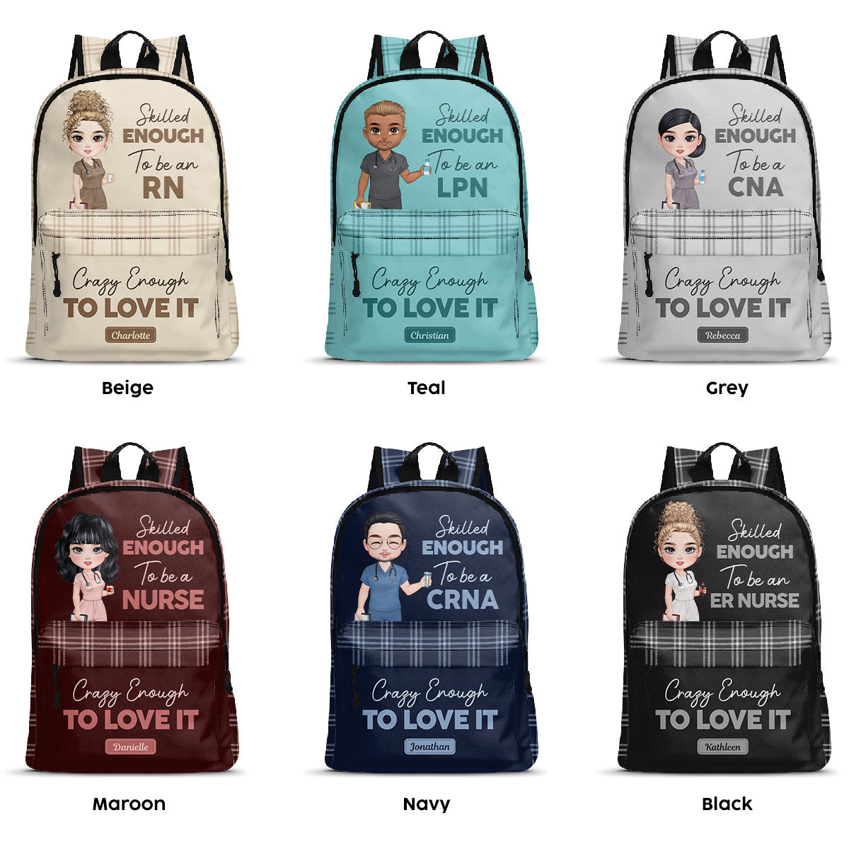 Skilled Nurses - Personalized Backpack