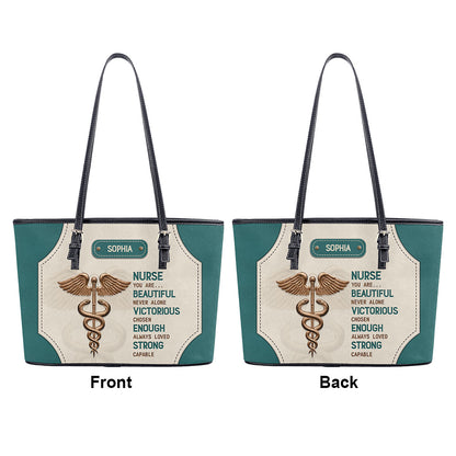 personalized custom nurse tote bag