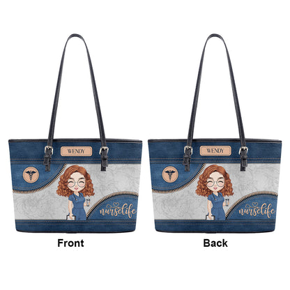 personalized custom nurse tote bag