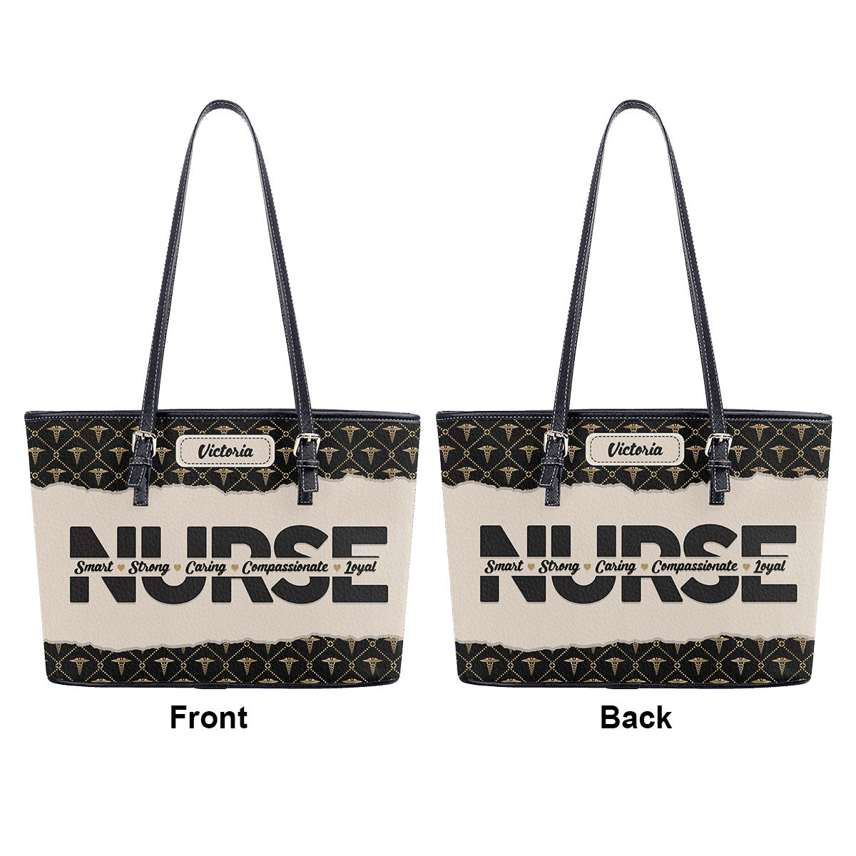 personalized custom nurse tote bag