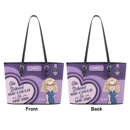 personalized custom nurse tote bag