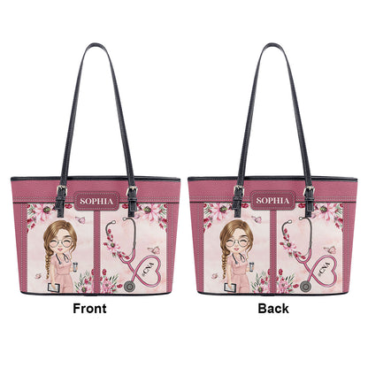 personalized custom nurse tote bag