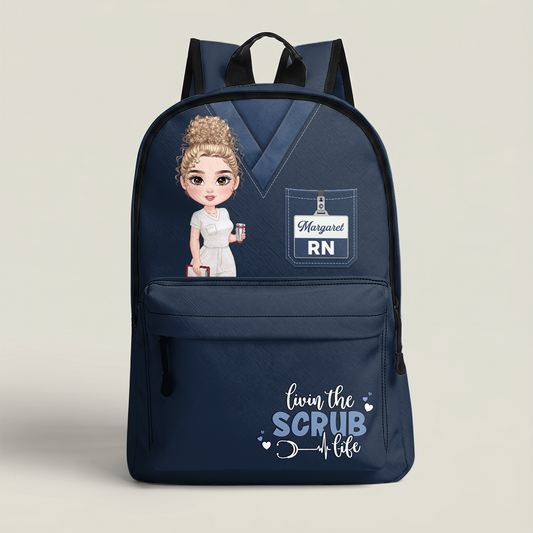 Living Scrub Life - Personalized Backpack
